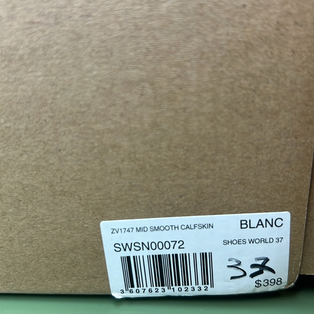 Zadig and Voltaire Flash mid top smooth calfskin sneakers.  New in box size 37 - Picture 9 of 12